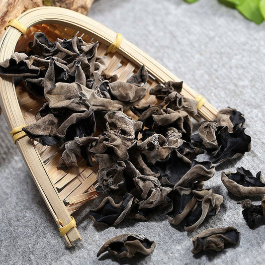 250g Dried Mushroom Black Fungus Wood Ear Black Jelly Mushroom Waxy ear Mu Er