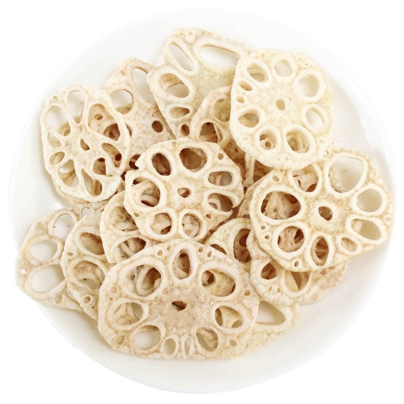 250g Dried Vegetables Lotus Root Slice Chips, Crispy Vegetarian Diet