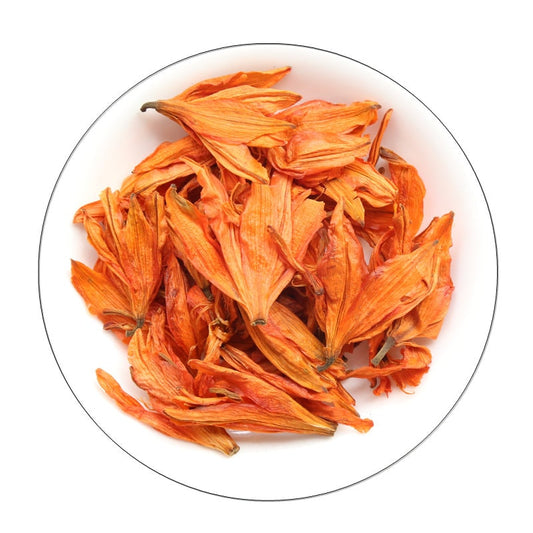 500g Organic Chinese Orange Lily Flower Lilium Bai He Hua Dried Herbal Tea