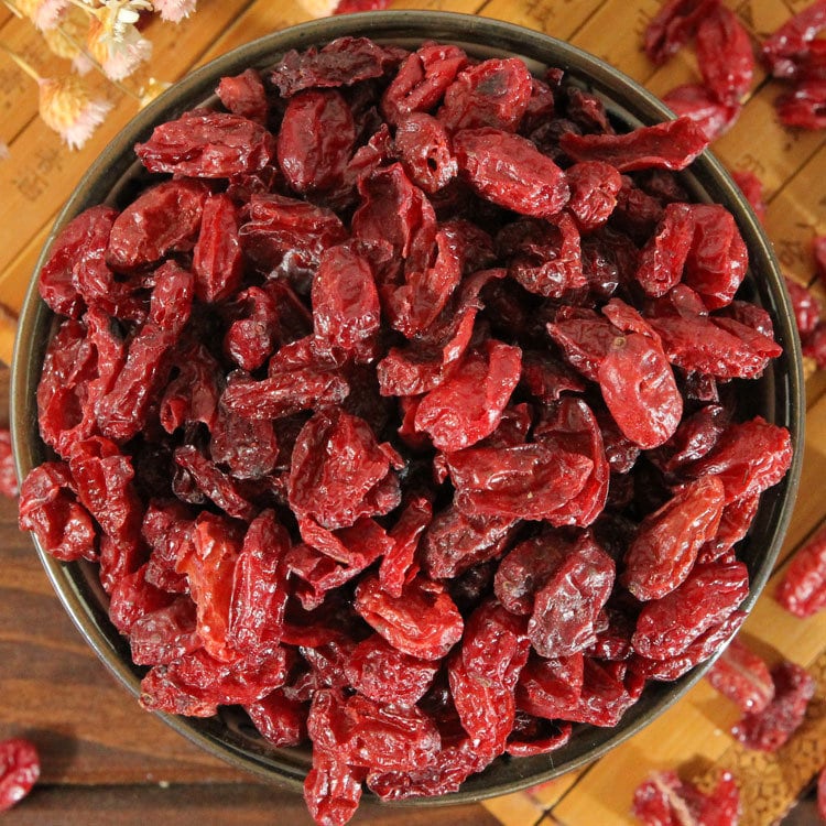 500g Dried Cornelian Cherry, Cornus mas, Dogwood, Cornus Fruit, Shan Zhu Yu