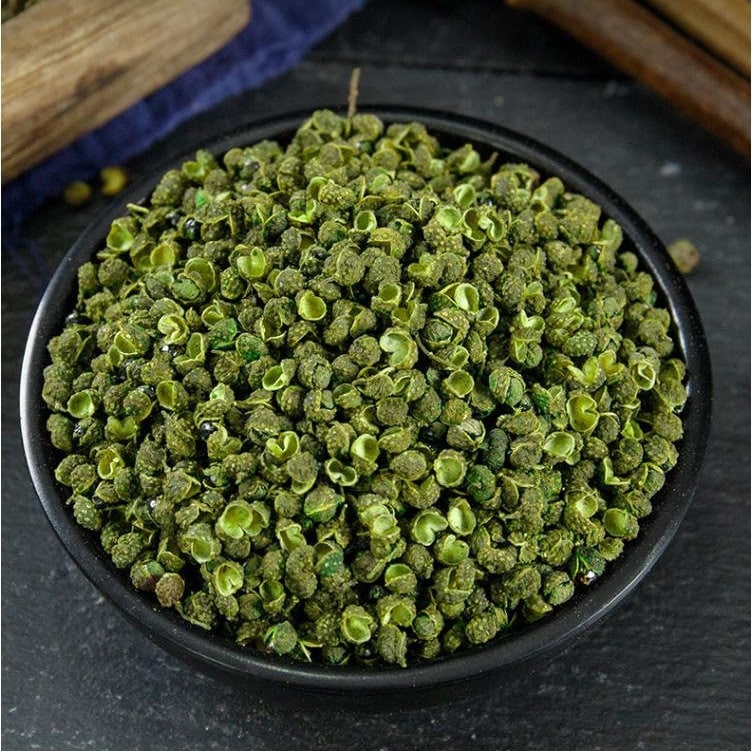 250g High Quality Organic Chinese Sichuan Flower Pepper Szechuan Peppercorns, Green pepper, Ma Jiao